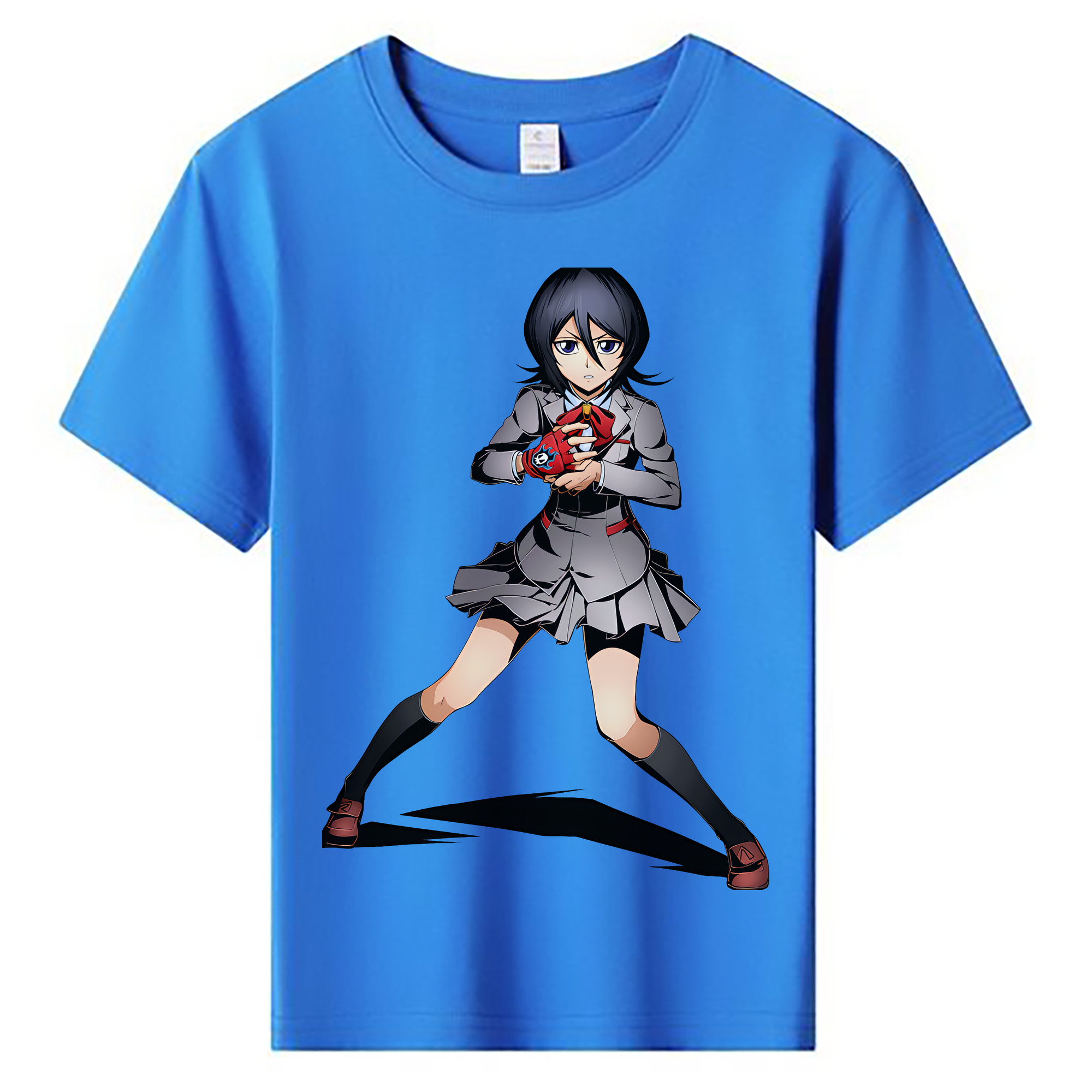 （画像用） ブリーチ 朽木ルキア BLEACH Kuchiki Rukia 綿100％キッズTシャツ（フロントプリント）